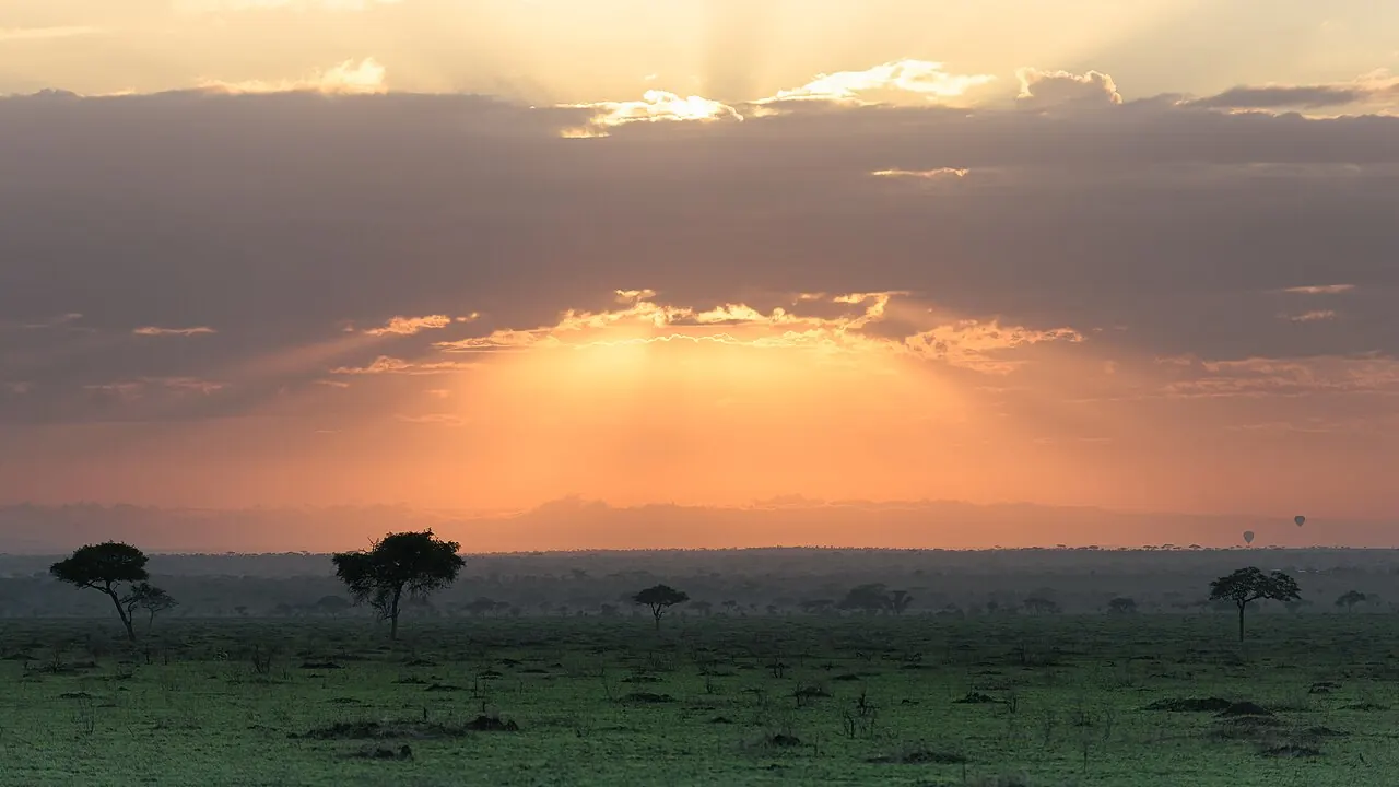 Sunrise over the Serengeti