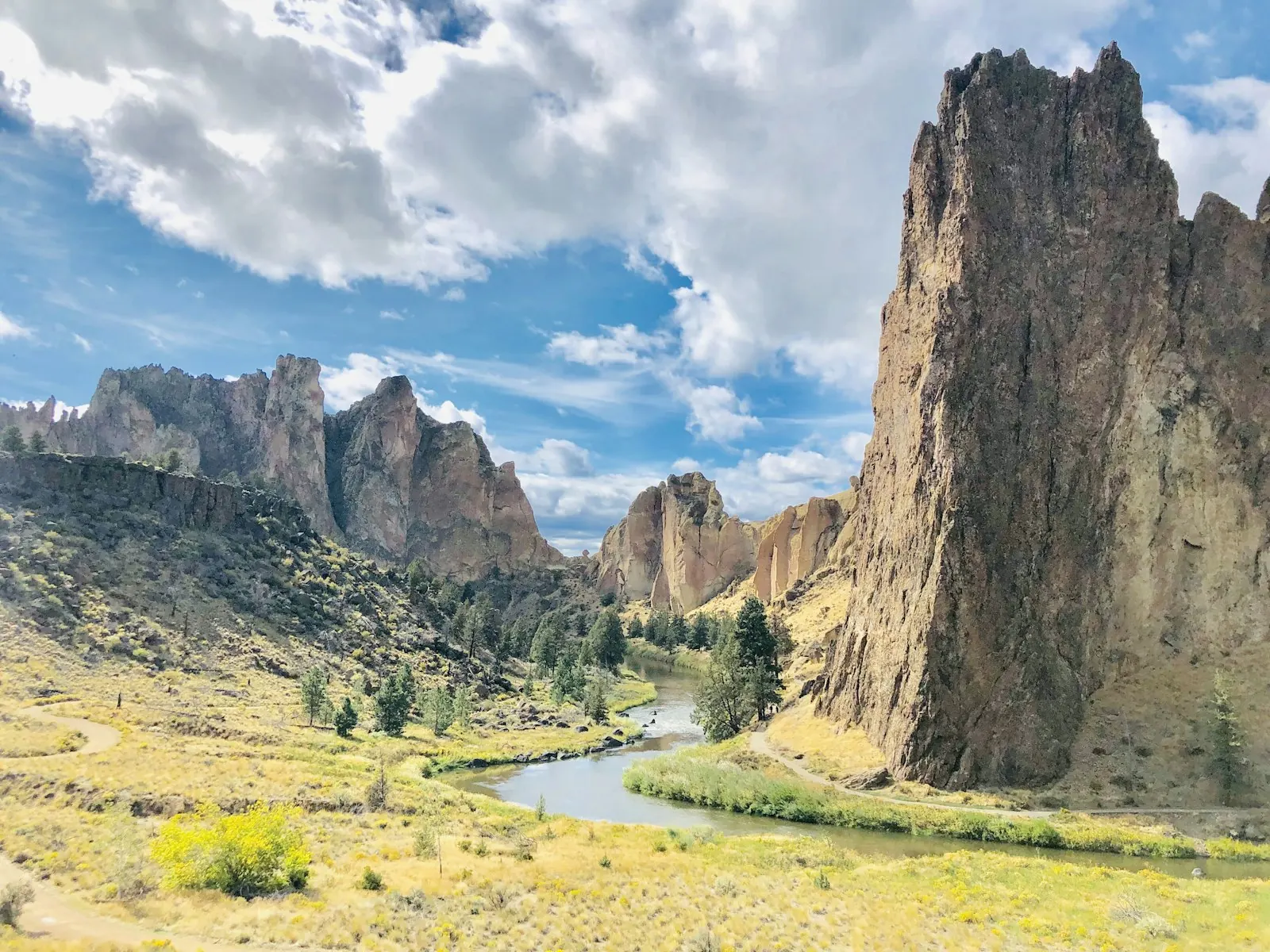 The cliffs of Smith Rock State Park near Bend